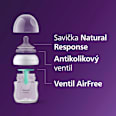 kojenecká lahev Natural Response s ventilem AirFree 0m+, 125ml PHILIPS AVENT