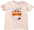 T-Shirt mit 3D-Camper-Print, beige, Gr. 140 ALANA