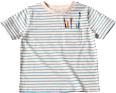 T-Shirt mit Ringel-Muster & Malutensilien-Motiv, blau & weiß, Gr. 110 ALANA