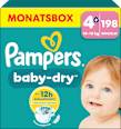 Windeln Baby Dry Gr. 4+ Maxi (10-15 kg) Monatsbox Pampers baby-dry