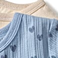 T-Shirts mit Herz-Muster & 3D-Herz-Print, beige + blau, Gr. 98 ALANA