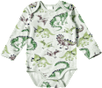 Body Langarm Pro Climate mit Dino-Muster, grün, Gr. 98/104 ALANA