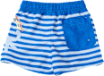 Badehose mit Oktopus-Motiv & Tasche, blau, Gr. 122/128 PUSBLU