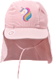 UV Bademütze mit Nackenschutz & Einhorn-Motiv, rosa, Gr. 54/55 PUSBLU