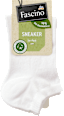 Sneakersocken mit Bio-Baumwolle weiß Gr. 35-38 Fascino