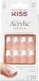 Künstliche Nägel Salon Acryl French Je T'aime KISS