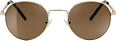 sluneční brýle zlaté s hnědými skly SUNDANCE
