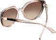 Sonnenbrille Damen transparent rosé-braun SUNDANCE