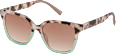 Sonnenbrille Damen grün mit braunem Muster SUNDANCE