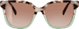 Sonnenbrille Damen grün mit braunem Muster SUNDANCE