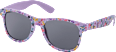 Sonnenbrille Kids lila mit bunten Blumen SUNDANCE