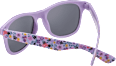 Sonnenbrille Kids lila mit bunten Blumen SUNDANCE