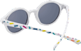 Sonnenbrille Kids weiß mit buntem Konfetti-Muster SUNDANCE
