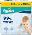 Feuchttücher 99 % water (4x60 St) Pampers