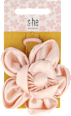 Haar- und Ansteckbrosche Blume rosa s-he stylecollection