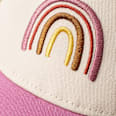 Basecap mit Regenbogen-Applikation, rosa & beige, Gr. 52/53 PUSBLU