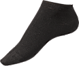 Sneakersocken mit Bambus-Viskose schwarz, Gr. 35-38 (1 Paar) Fascino