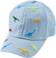 Basecap mit Dino-Muster, blau, Gr. 54/55 PUSBLU