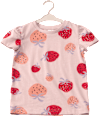 T-Shirt mit Erdbeer-Muster, rosa, Gr. 98 ALANA