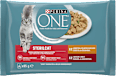Sterilcat kapsičky pro kočky mix krůtí & hovězí 4x85 g PURINA GOURMET