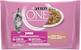 Junior kapsičky pro kočky losos s mrkví 4x85 g PURINA ONE