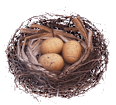 Ukrasno gnijezdo s jajima Ira Commerce