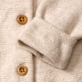 Strickjacke mit Mitwachsfunktion, beige, Gr. 62 ALANA