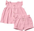 Set mit Tunika und Shorts aus Musselin, rosa, Gr. 80 ALANA