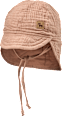 Schirmmütze mit Nackenschutz aus Musselin, braun, Gr. 46/47 ALANA