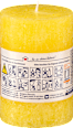 Kerze rustik gelb 100/68 mm Profissimo