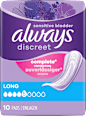 discreet Einlagen Inkontinenz Long Vorteilspack (8x10 St) always