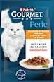 Nassfutter Katze mit Lachs, Perle - erlesene Streifen in Sauce Purina Gourmet