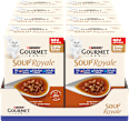 Nassfutter Katze mit Lachs & Kabeljau oder Scholle, Soup Royale, Multipack (6x45 g) Purina Gourmet