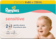 Feuchttücher Sensitive (9x80 Stk.) Pampers