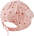 Basecap mit Herz-Muster, rosa, Gr. 50/51 PUSBLU