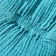 Schirmmütze aus Musselin mit Nackenschutz, blau, Gr. 54/55 ALANA