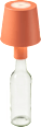 Lampenschirm, Flaschenaufsatz aus Kunststoff, orange (10,5x10,5x14 cm) Dekorieren & Einrichten