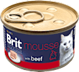 Krmivo pre mačky Premium By Nature mousse s hovädzím mäsom Brit