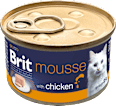 Krmivo pre mačky Premium By Nature care mousse s kuracím mäsom Brit
