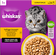 Nassfutter Katze Geflügel Auswahl in Sauce, Adult 1+ Multipack (24x85 g) Whiskas