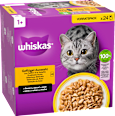Nassfutter Katze Geflügel Auswahl in Sauce, Adult 1+ Multipack (24x85 g) Whiskas