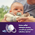 Nočné cumlíky ultra air Nighttime - dievča 0-6 m PHILIPS AVENT