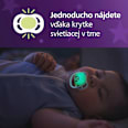 Nočné cumlíky ultra air Nighttime - dievča 0-6 m PHILIPS AVENT