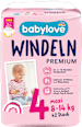 Scutece premium numărul 4 babylove