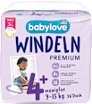 Scutece Premium, mărimea 4+ maxiplus (9-15 kg) babylove