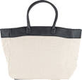 Tasche Canvas Creme / Weiß PURSET
