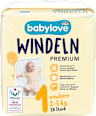 Windeln Premium Gr. 1 Newborn (2-5 kg) babylove
