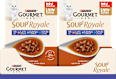 Katzensnack Soup Royale mit Lachs, Kabeljau und Scholle (6 x 45g) Purina Gourmet