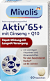 Prehransko dopolnilo Aktiv 65+ z vitamini, minerali, izvlečkom ginsenga in koencimom Q10 Mivolis