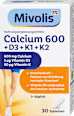 Kalcij 600 + vitamin D3 i K Mivolis